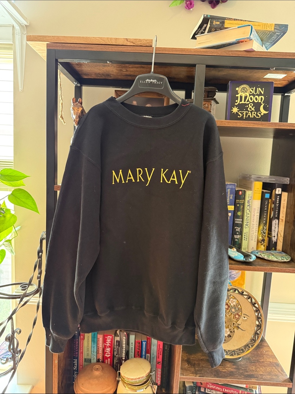 Mary Kay Black Sweatshirt with Yellow Logo